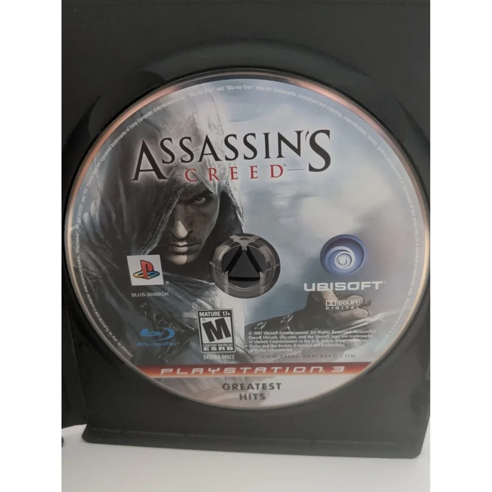 Assassins Creed PS3 PlayStation 3 Greatest Hits Ubisoft BLUS-30089GH Disc Only